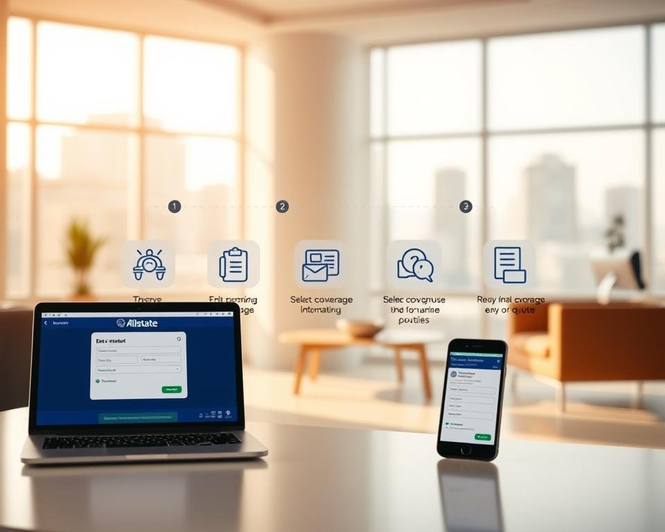 Allstate auto insurance quote process steps