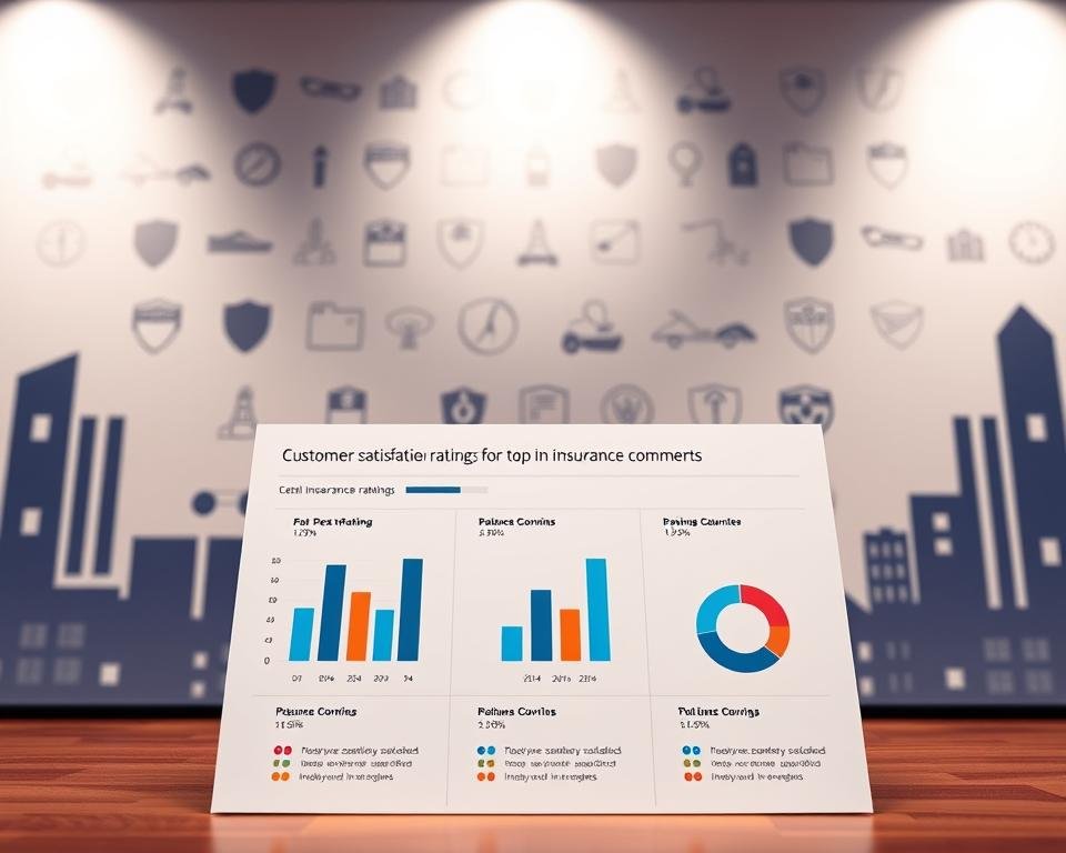 Customer satisfaction ratings for top insurance companies